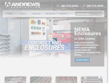 Tablet Screenshot of andrewsfabrication.com